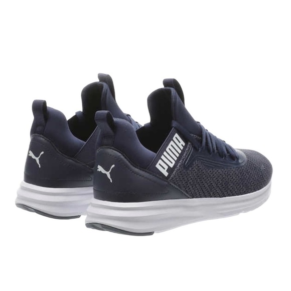 Men’s Puma 12 Navy Blue Enzo Woven Sneakers Shoes Softfoam Insole Lightweight - Picture 7 of 10